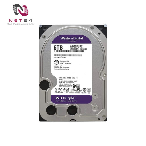 هارد دیسک 6 ترابایت اینترنال وسترن دیجیتال Western Digital Purple WD60PURZ